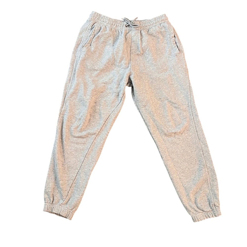 Gymshark Crest Joggers Mens Medium Grey Marl Sweatpants Tapered